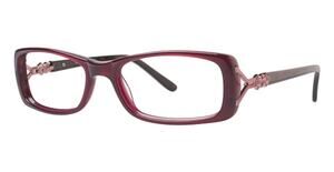 CAPRI DC 122 CLEAR BURGUNDY EYEGLASSES SUNGLASSES FRAMES 53-18